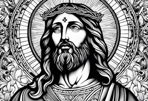 jesus tattoo idea