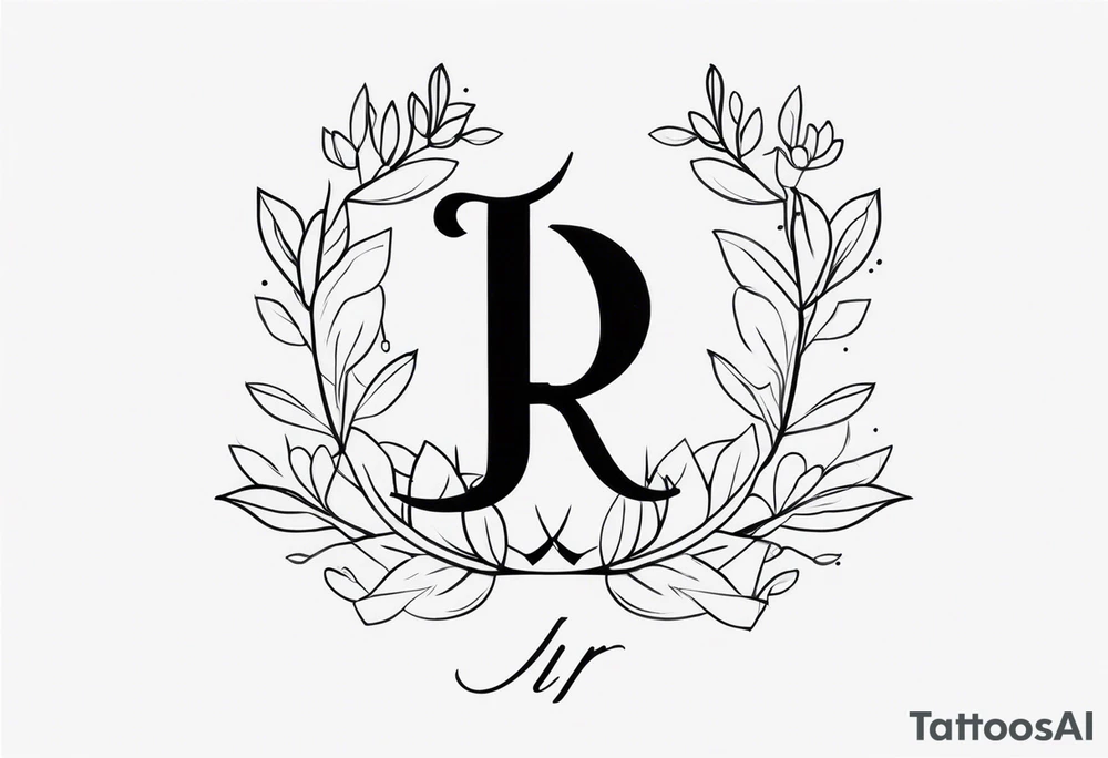 J R initial tattoo tattoo idea