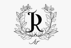 J R initial tattoo tattoo idea