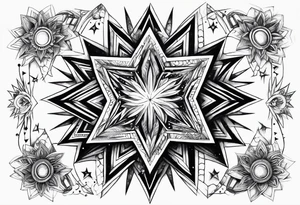 Supernova star tattoo idea