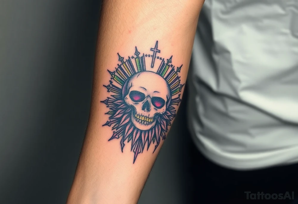 Live in the present, forget about the past, defeat death tattoo idea