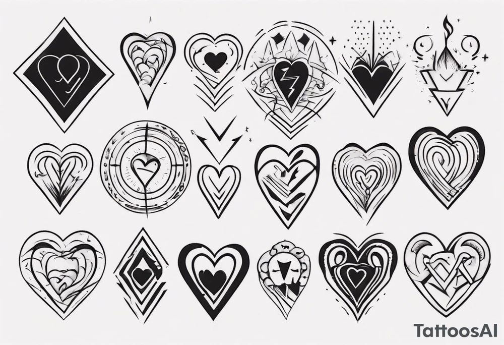 heart signal tattoo idea
