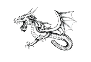 roaring dragons tattoo idea