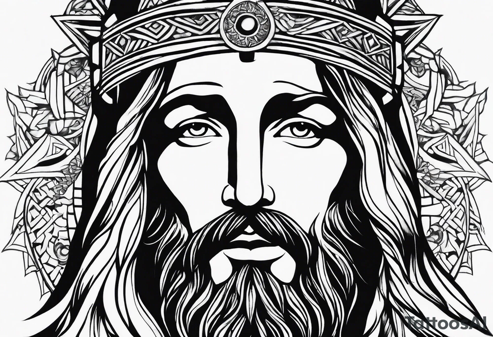 Looking to do a cover up on my ankle and cover my Lower leg. Thinking a Jesus theme tattoo tattoo idea