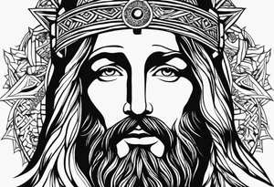 Looking to do a cover up on my ankle and cover my Lower leg. Thinking a Jesus theme tattoo tattoo idea