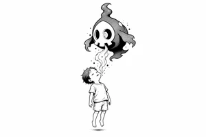 Duskull sucking a soul from a child tattoo idea