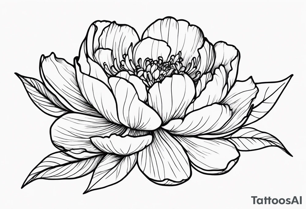 Peoniea tattoo idea