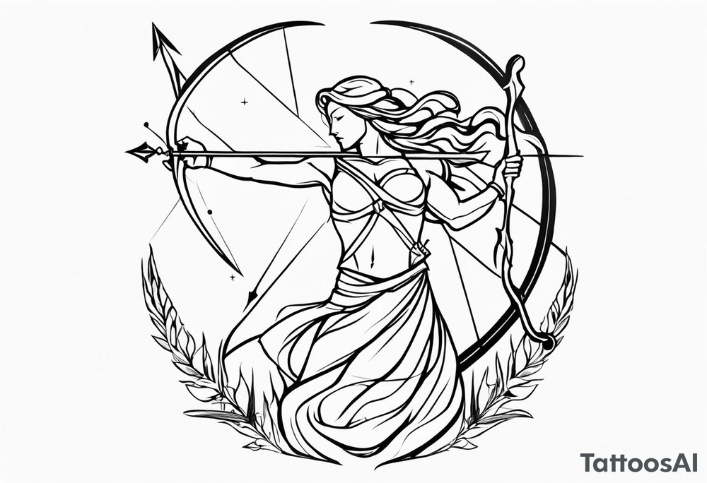 sagittarius, faith, strong, warrior, god, jesus, christ tattoo idea