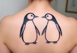 Penguin couples tatto tattoo idea