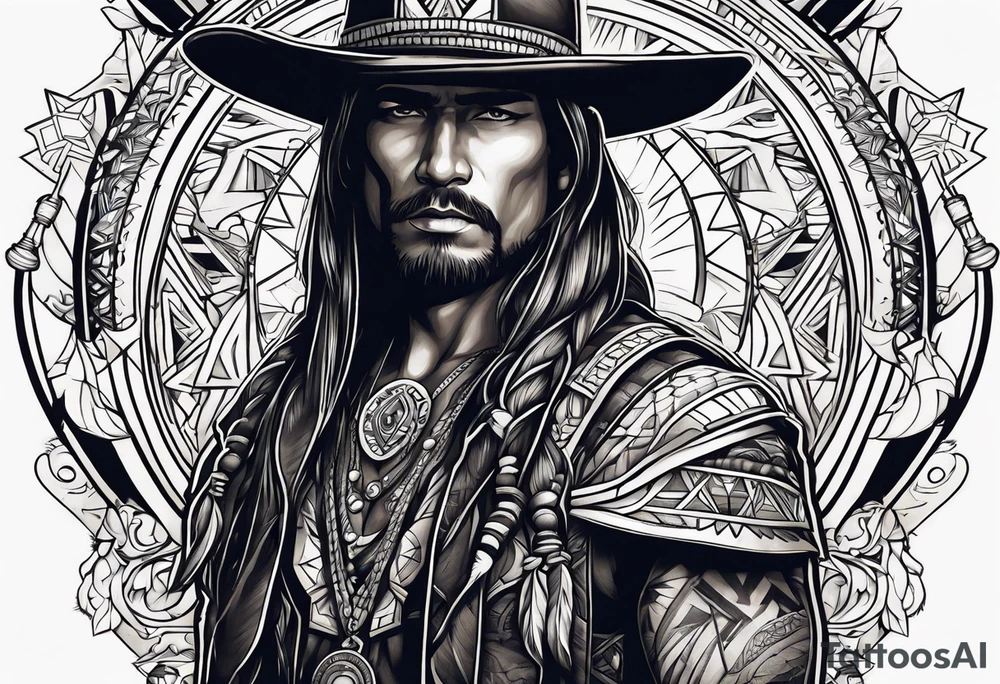 Cowboys and Indians tattoo idea