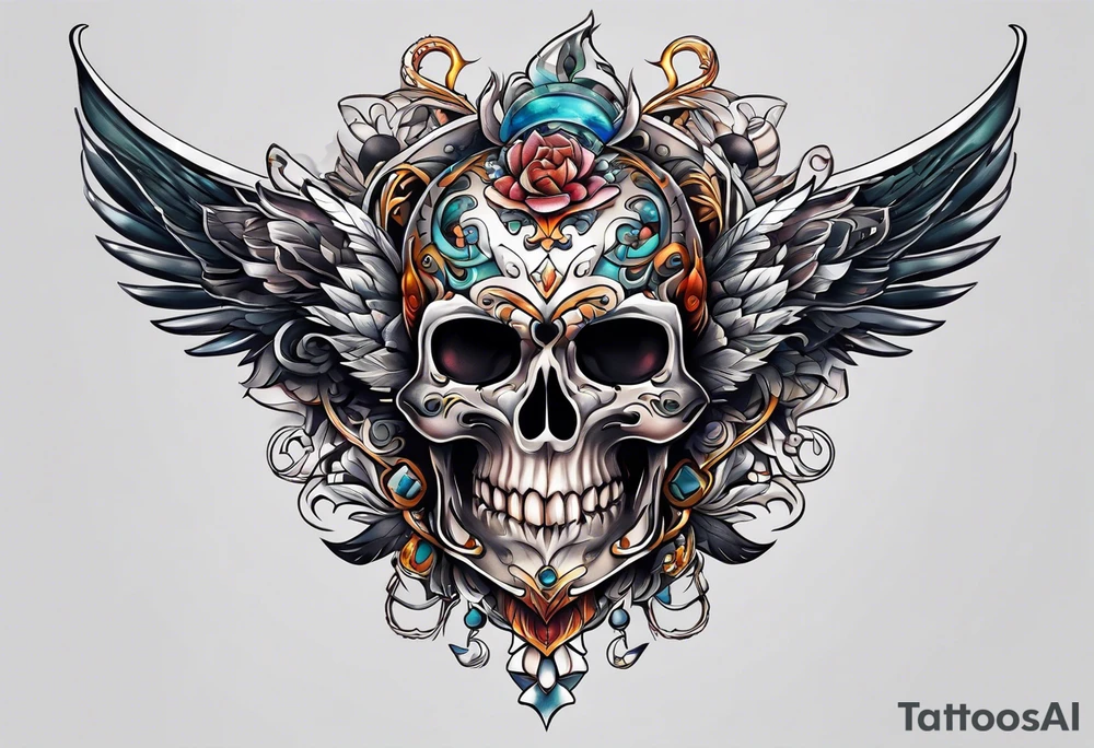 middle finger fuck you tattoo idea