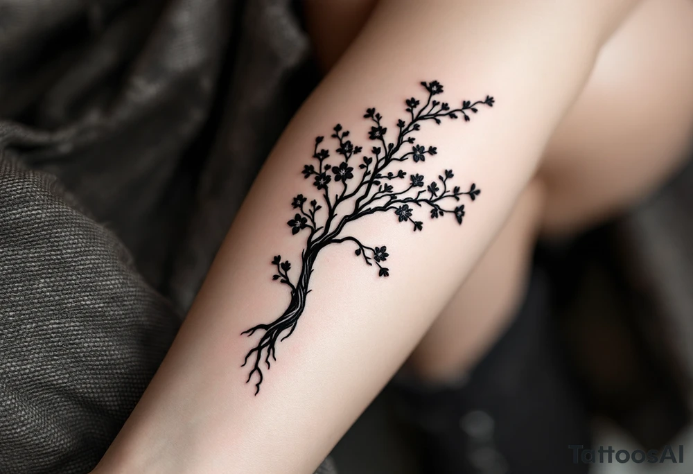 sakura tree tattoo idea