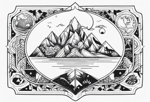 Travel the world tattoo idea