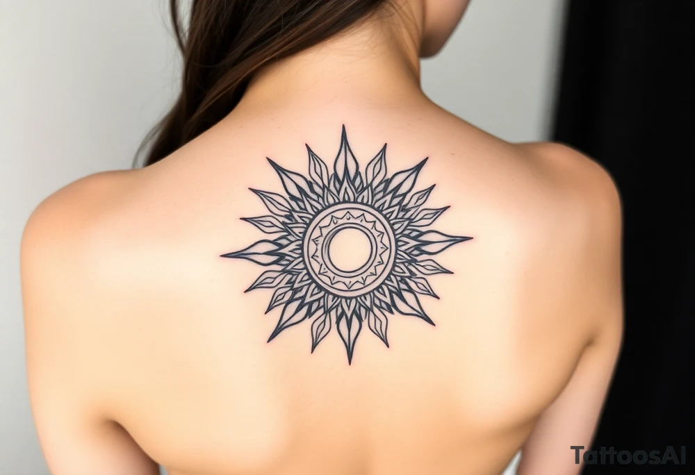 Sun tattoo idea