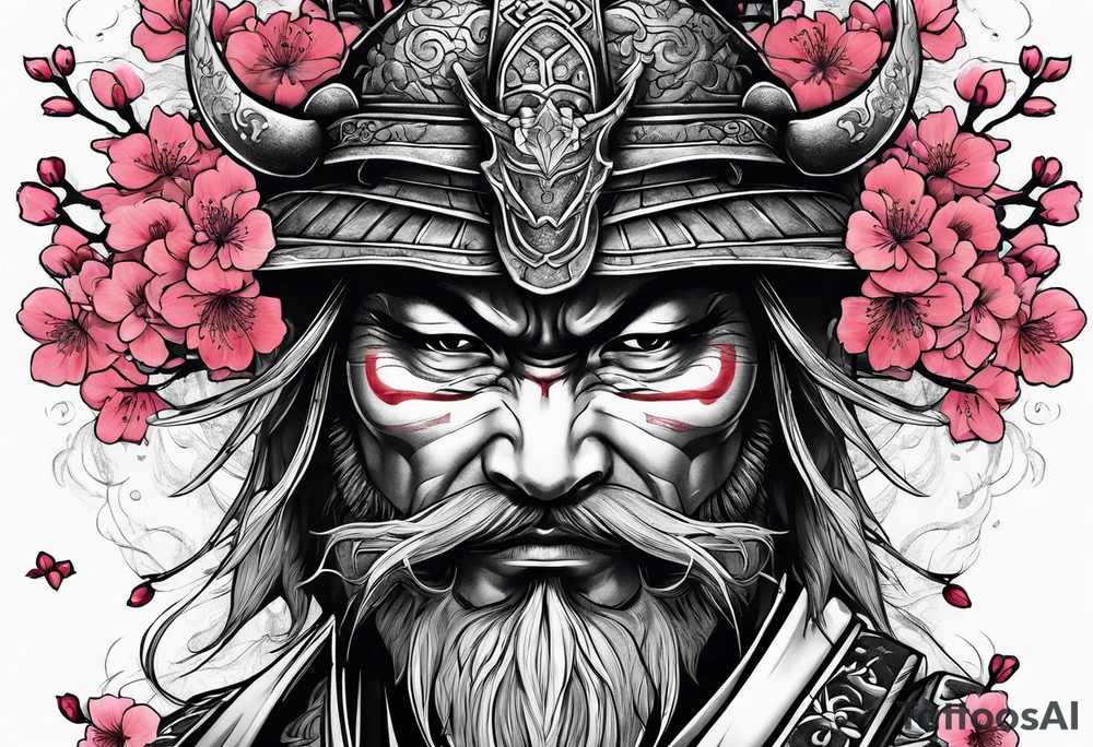 cherry blossom tree samurai tattoo tattoo idea