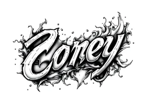 The name Corey tattoo idea