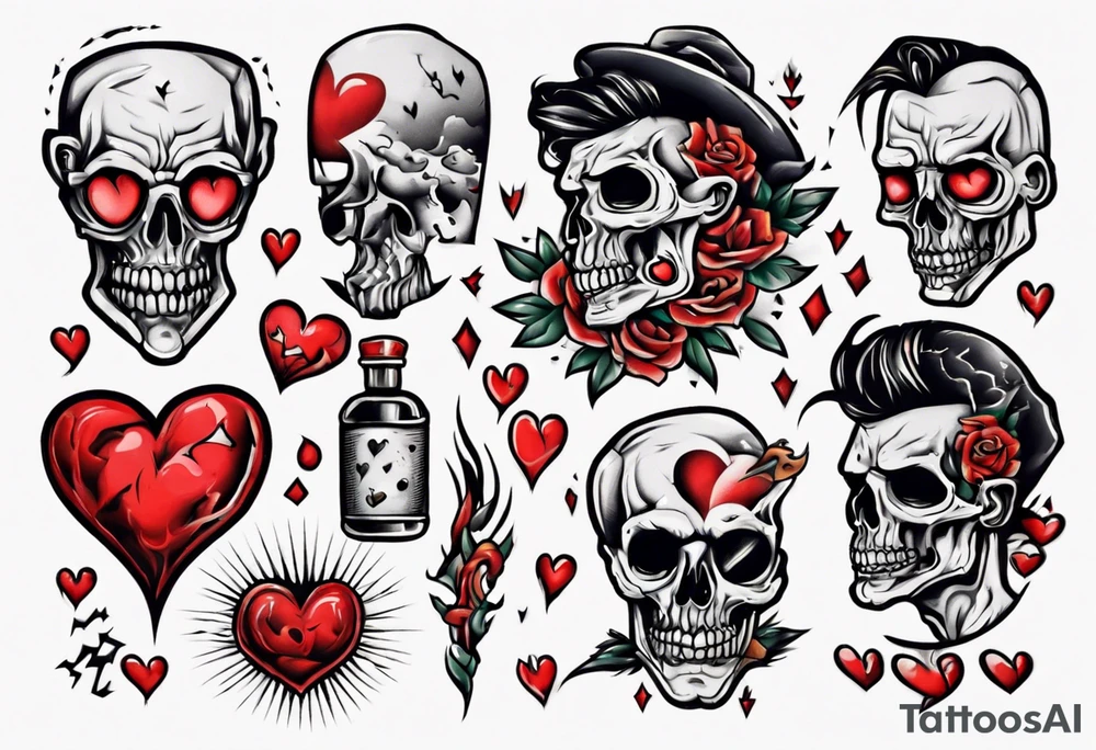 heartbroken man tattoo idea