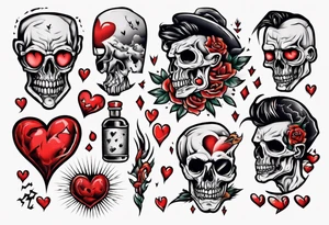 heartbroken man tattoo idea