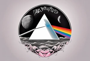 Pink Floyd album cover dark side of the moon. Gay pride tattoo idea