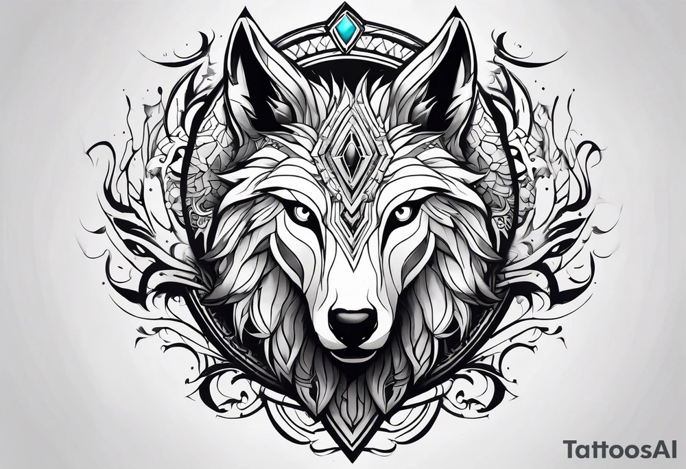 kindred league of legends. lamb and wolf tattoo idea