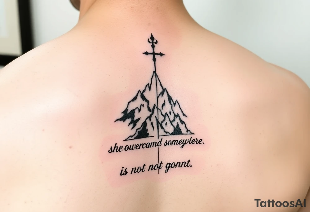 She overcame everything that was meant to destroy somewhere it is not gonna hurt tattoo idea