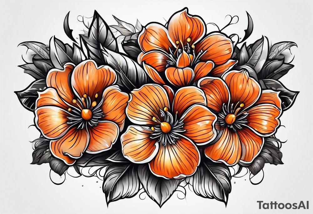 Orange tattoo idea