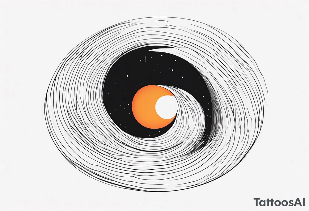 black hole tattoo idea