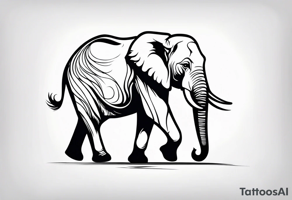 Majestic Elephant tattoo idea