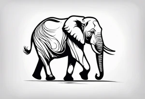 Majestic Elephant tattoo idea