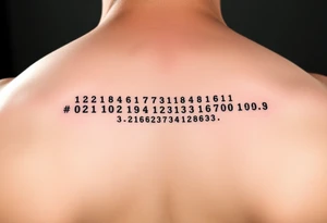 Morse code tattoo idea