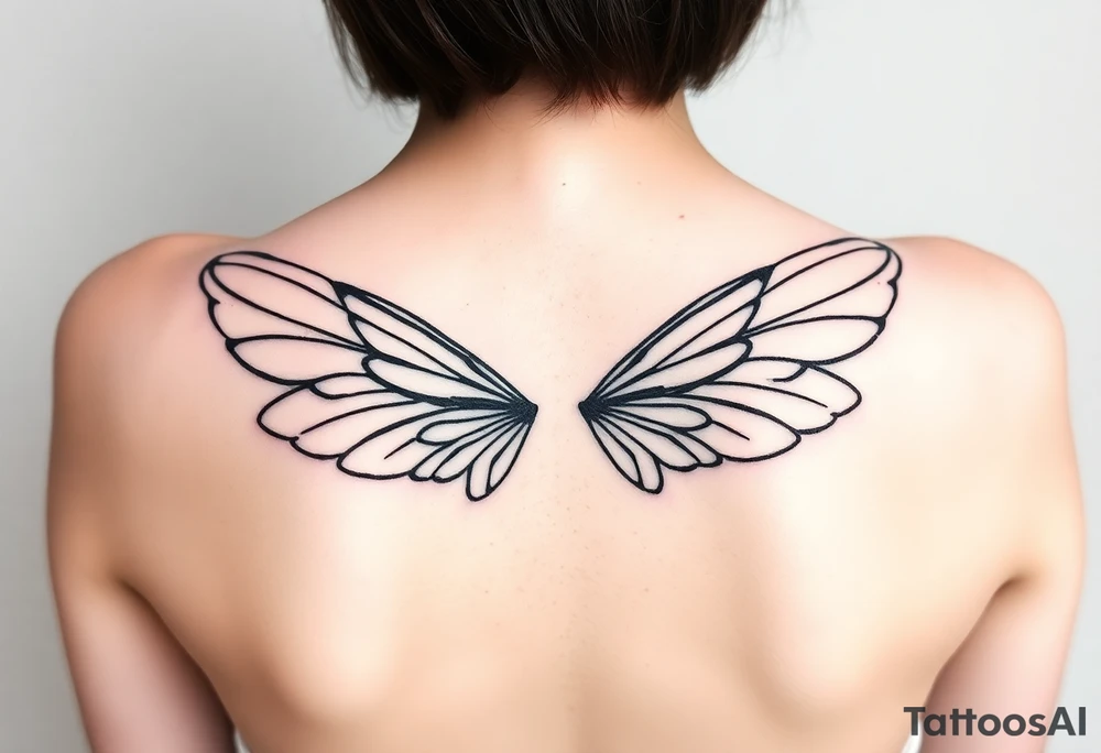 fairy wings tattoo idea
