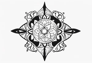 minimalistic symbol for february tattoo idea