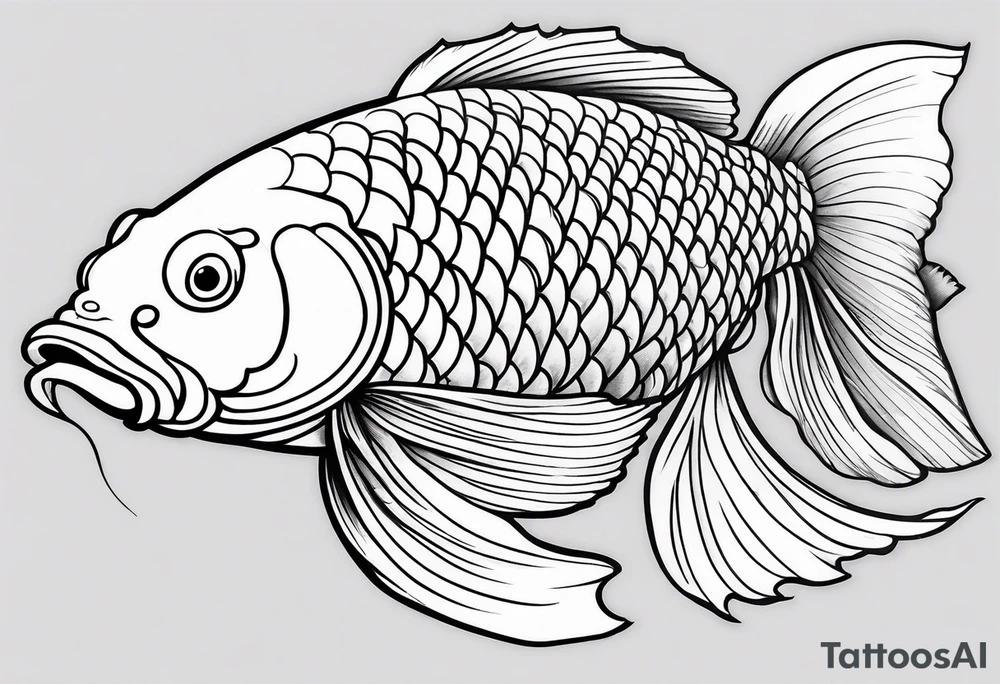 Koi fish tattoo idea