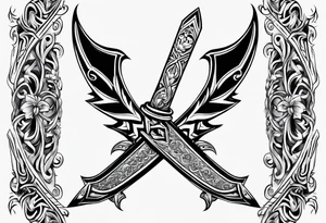 Viego's dagger for lower arm tattoo idea