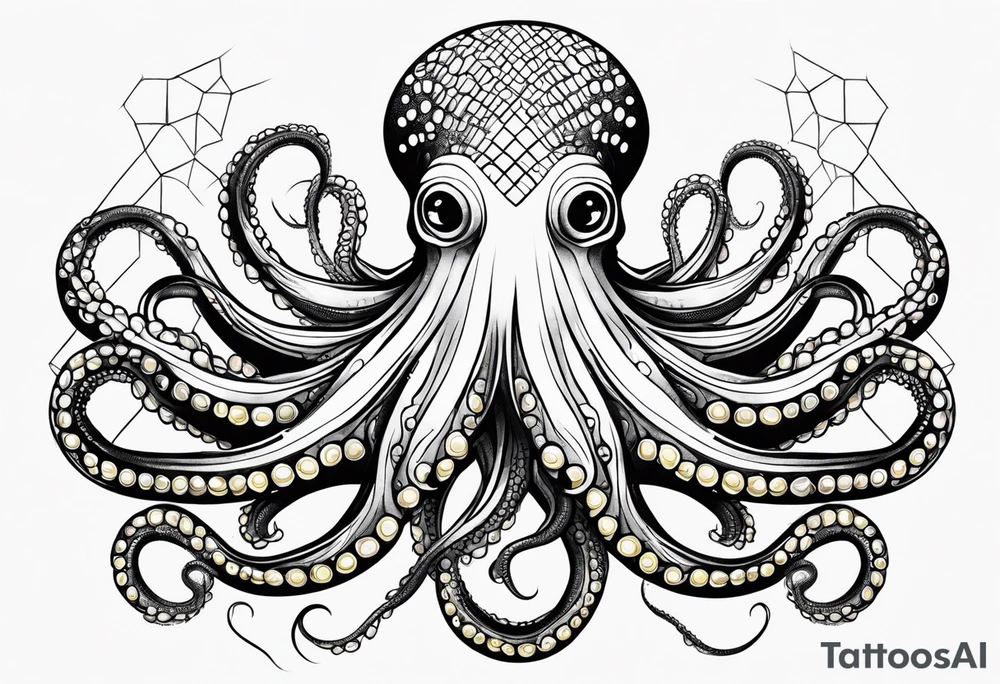 octopus with corn tattoo idea