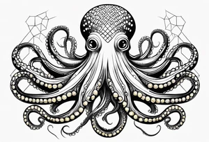 octopus with corn tattoo idea