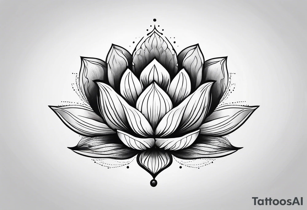 lotus flower tattoo idea