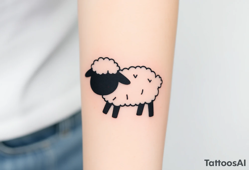 Black sheep tattoo idea