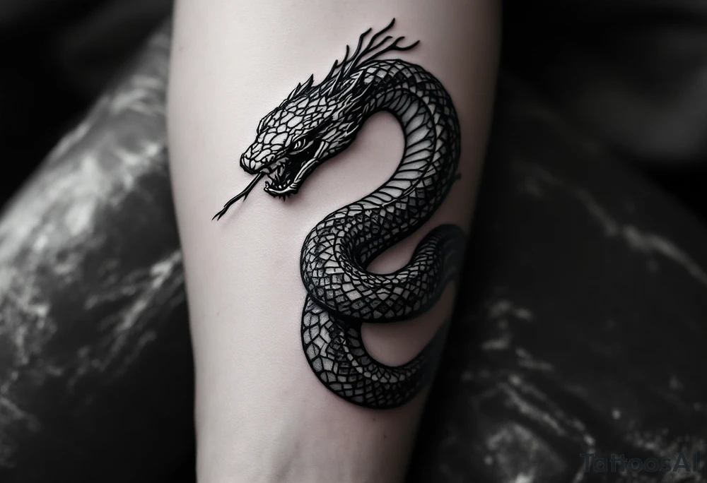 streetwear snake tattoo idea