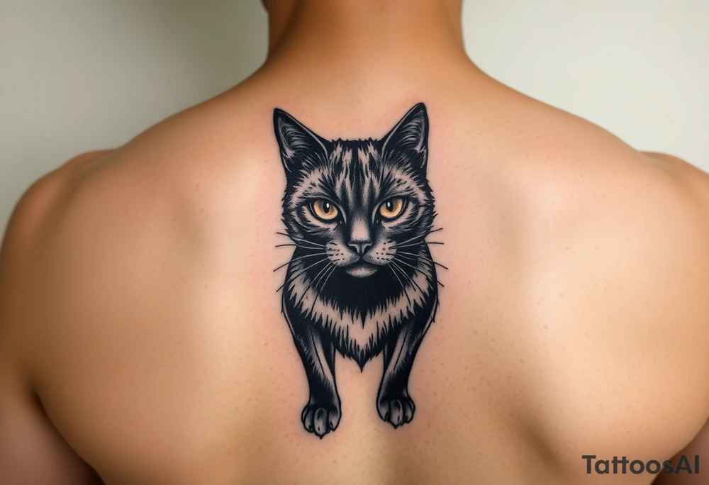 Black Cat tattoo idea
