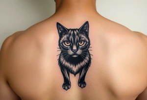 Black Cat tattoo idea