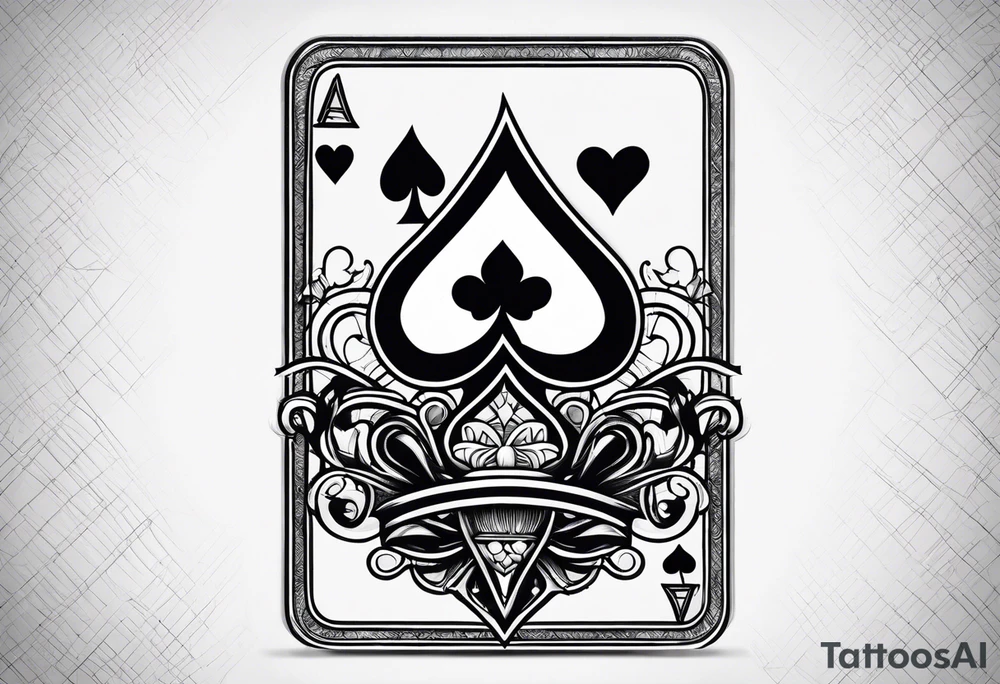 poker card aces tattoo idea