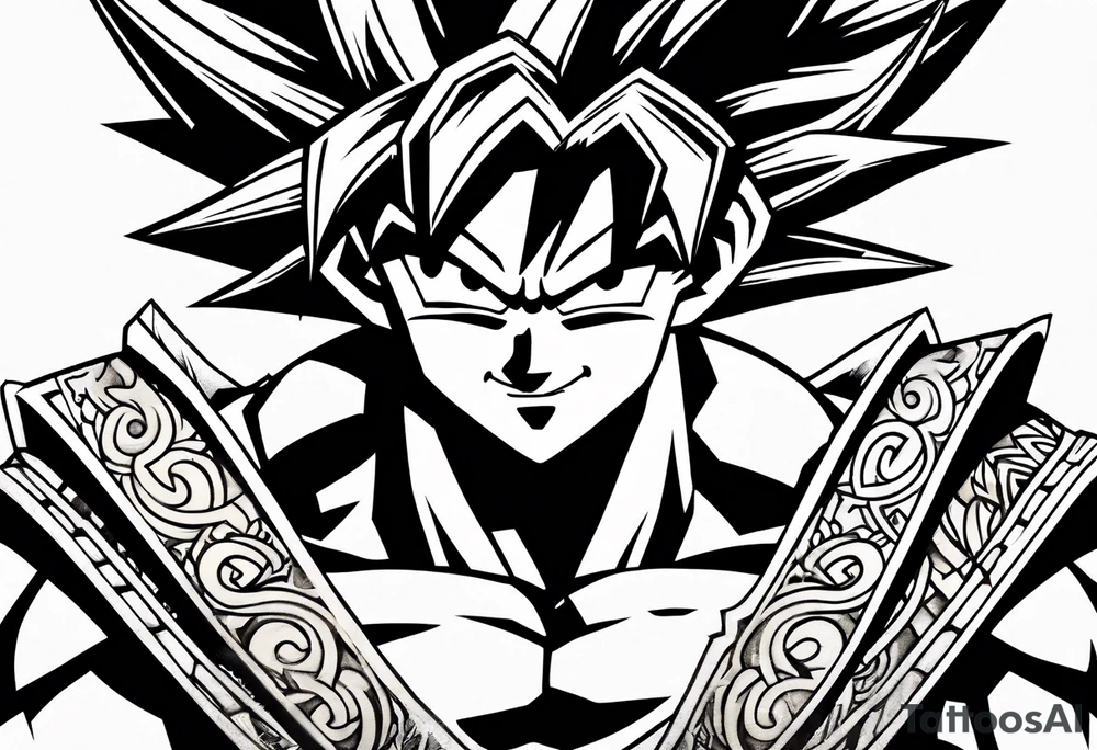 Son goku tattoo idea