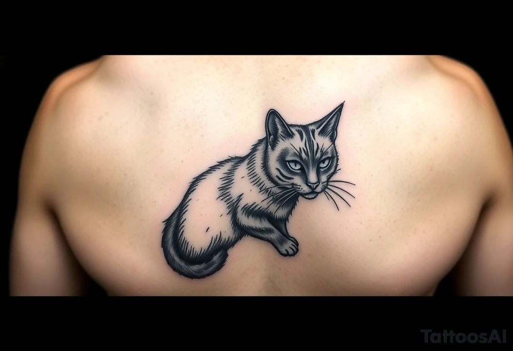 Black Cat tattoo idea