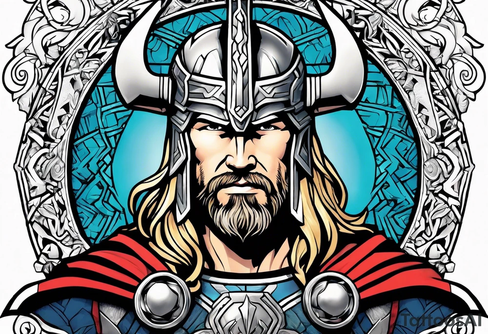 The Mighty Thor looking like the Chris Hemsworth version tattoo idea