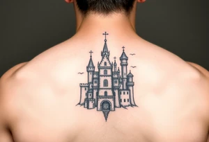 Germanic castle tattoo idea
