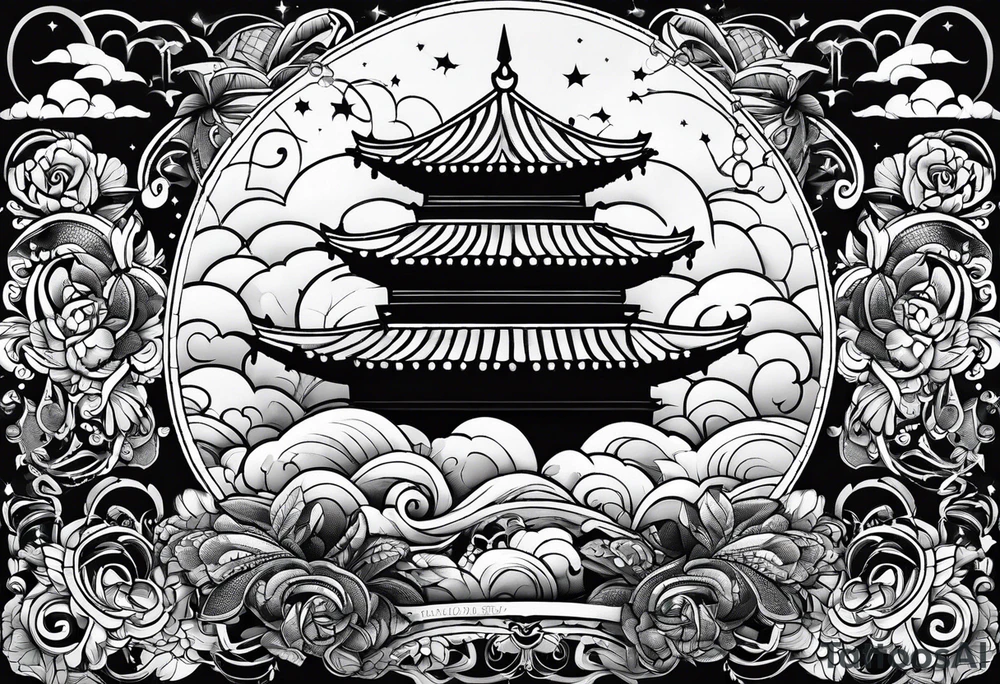 A.O. In big letters across the sky tattoo idea A.O. In big letters across the sky tattoo idea