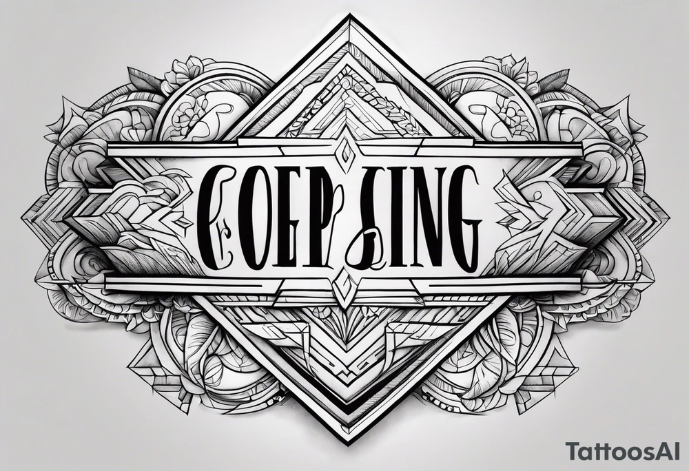 words Keep Going tattoo idea