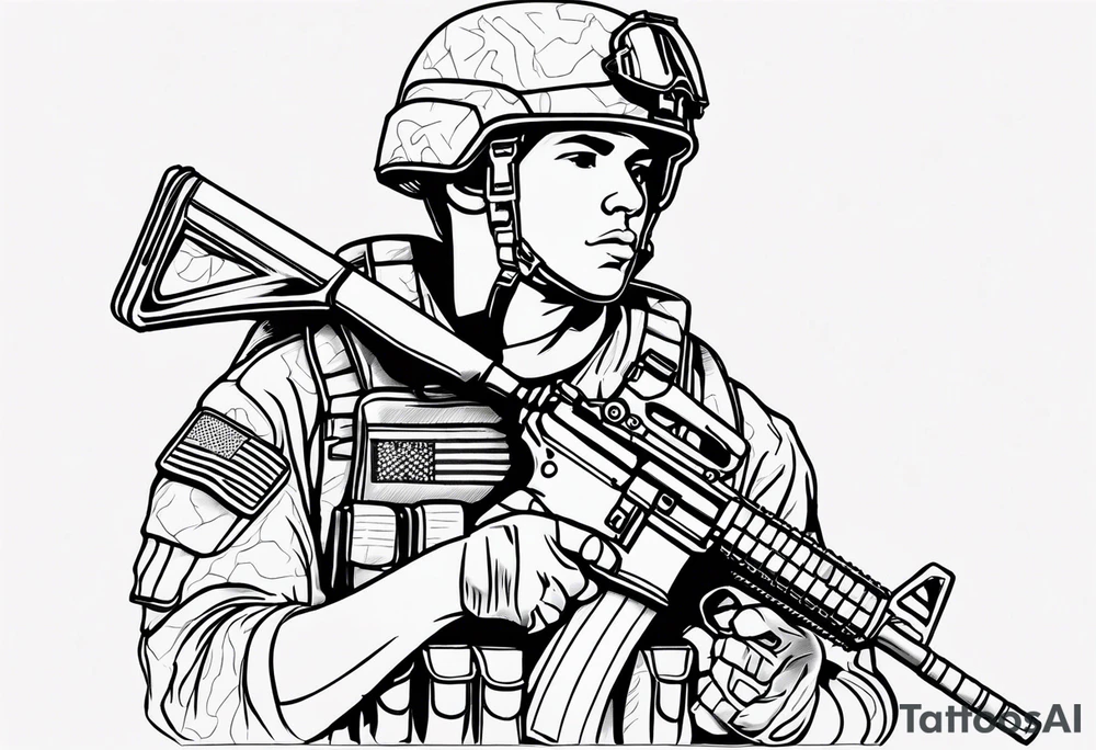 US SOLDIER tattoo idea