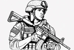 US SOLDIER tattoo idea